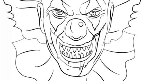 Killer Clown Coloring Pages at GetDrawings | Free download