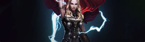1200x350 Mighty Thor Love And Thunder Digital Art 1200x350 Resolution