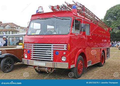 Vintage Red Fire Engines Editorial Image Image Of Rescue 205733270