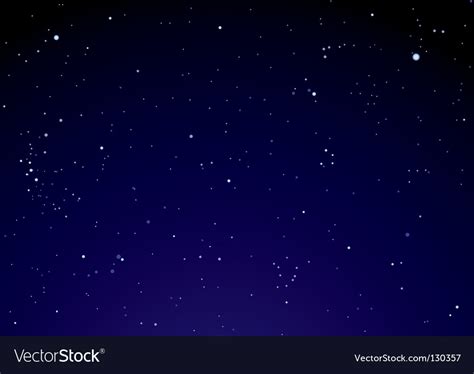 Night Sky With Star Clouds Royalty Free Vector Image