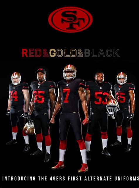 49ers New Alternate Uniforms 2015 Nfl Football 49ers San Francisco