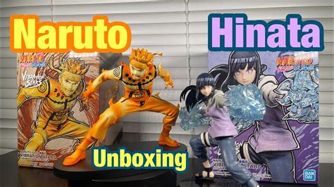 Naruto Shippuden Vibration Stars Hyuga Hinata Uzumaki Naruto Lll Figure Unboxing Bandai