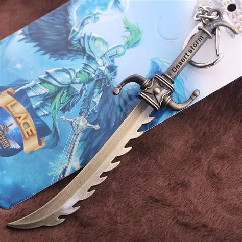 League Of Legends Game Jagged Sword Master Yi Weapon Sword 12cm Metal