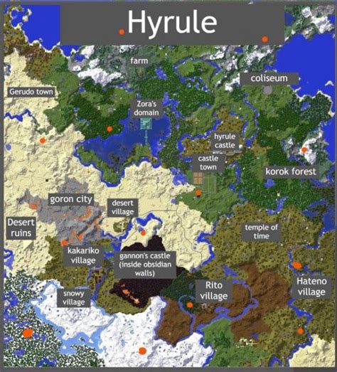 Minecraft Zelda Botw Map Ive Been Making Since 2018 Link In Comments