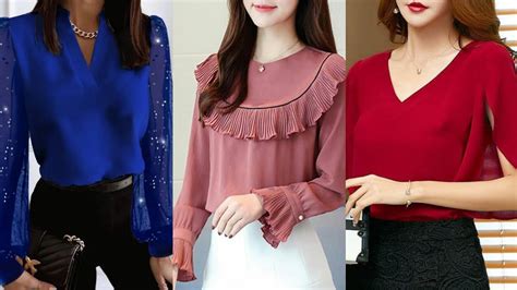 Attractive And Classy Office Wear Beautiful Blouse Designs Ideas For