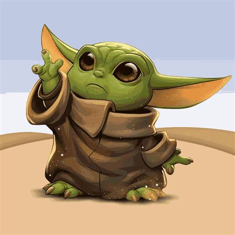 Baby Yoda Bye  Baby Yoda Bye See You Discover And Share S