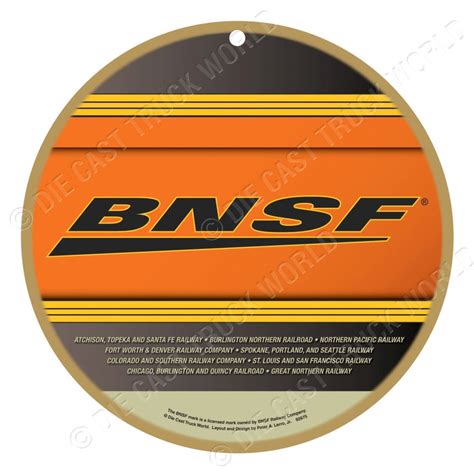 Bnsf Railroad Logo Wood Plaque Sign Etsy