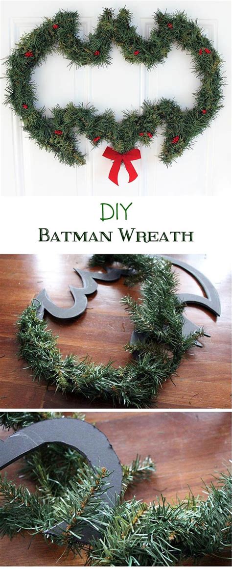 Diy Batman Wreath And Other Geeky Holiday Decor Our Nerd Home