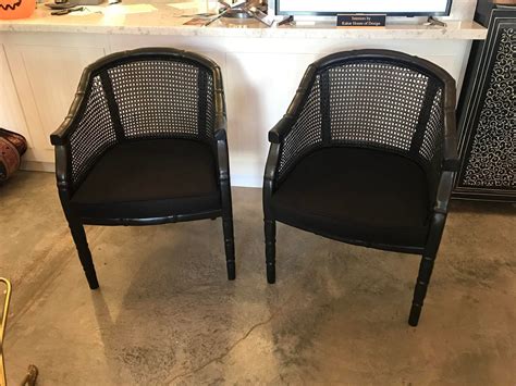 Strictly speaking, armchairs are simply chairs that feature armrests. Mid-Century, Faux Bamboo Carved Wood Armchairs, W/ Caning ...