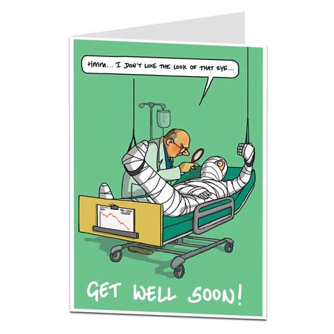 Get Well Soon Card For Men And Women Funny After Operation Surgery Illness Ebay