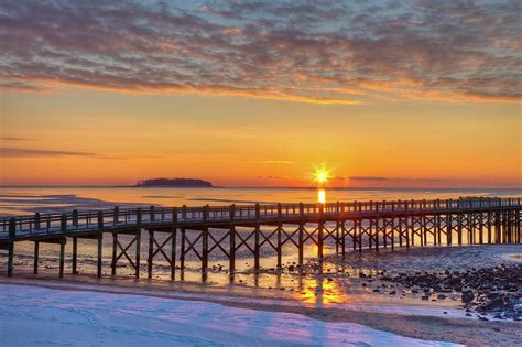 Winter Sunrise At The Beach Photograph By John Supan