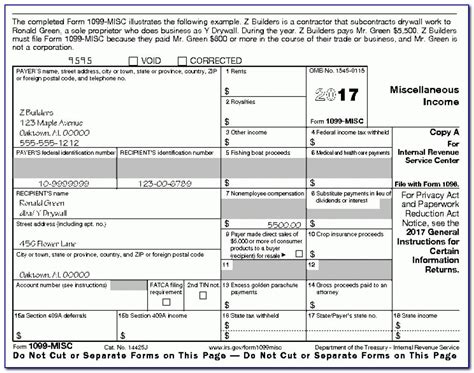 Form 1099 Misc Fillable Universal Network