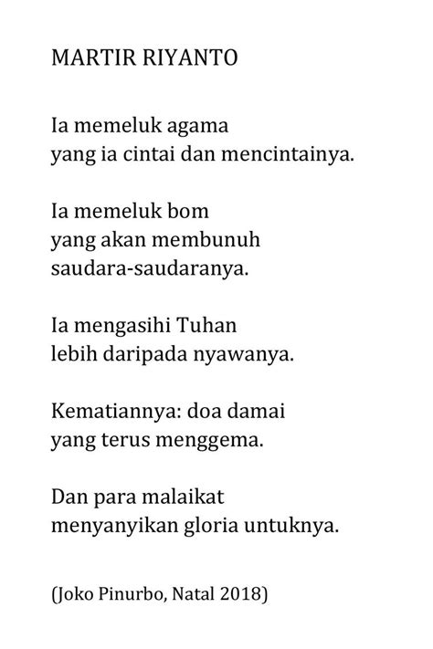 Maybe you would like to learn more about one of these? Puisi Natal Telah Tiba - 1001 Kumpulan Puisi Terbaik