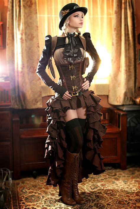Steamgirl Kato In Victorian Indoor Setting