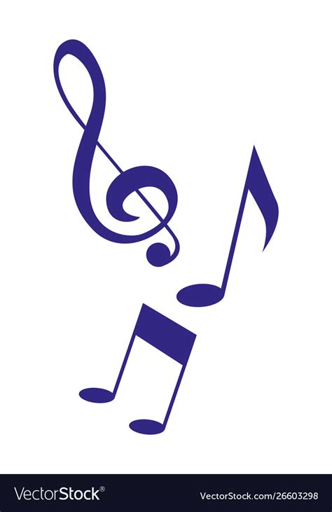 Music Notes Melody Symbol Background Royalty Free Vector