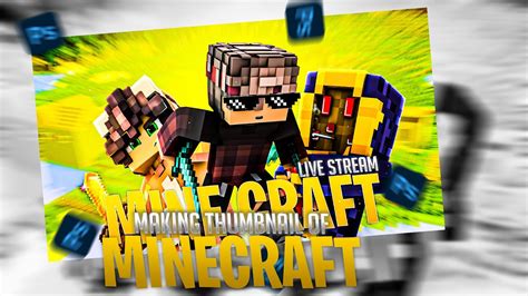 How To Make Minecraft Thumbnail In Photoshop Cc Youtube