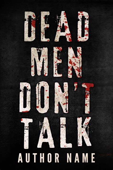 Dead Men Dont Talk The Book Cover Designer