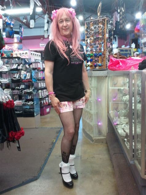 Sissy Gina Ultra Femme Transvestite Sissy Shopping As A Sissyboi In