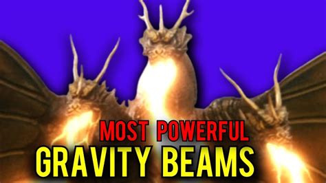 Top 6 Gravity Beam Attacks Of King Ghidorah Youtube