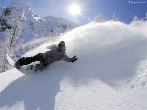 Maciek Swiatkovski Snowboarding In Deep Powder Nassfeld