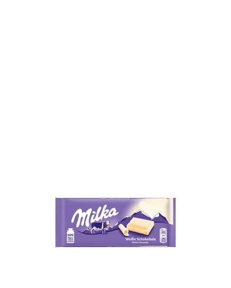 Milka White Chocolate Bar G Peppery Spot