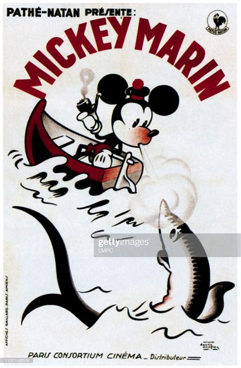 Mickey Marin Poster Mickey Mouse On French Poster Art Mickey Mouse Movies French