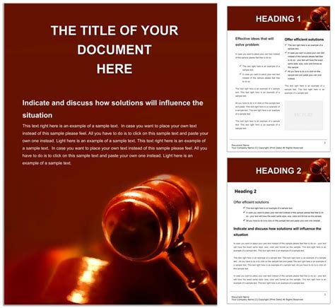 Legal System Word Templates Download Now