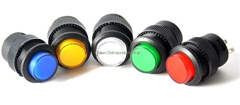 5pcs R16 503ad Off On Led Light Self Locking Latching Push Button