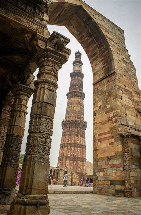 Qutub Minar Delhi Historical Monuments Amazing India City Aesthetic