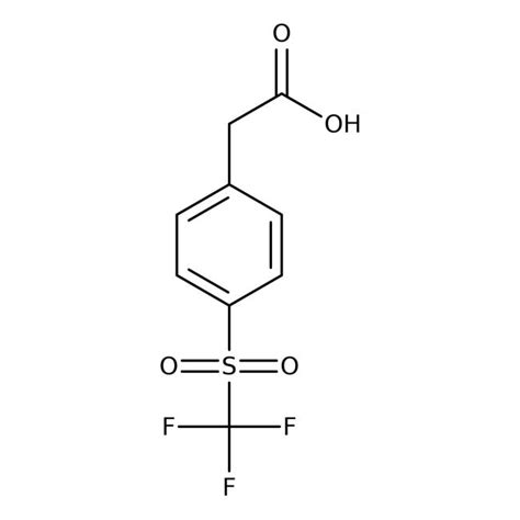 Alfa Aesar™ Ácido 4 Trifluorometilsulfonilfenilacético 98 5 G Alfa