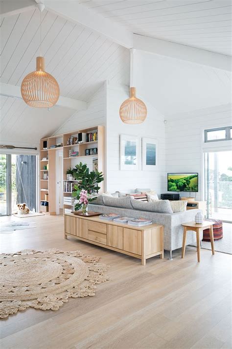 Pale white oak wide plank wood floors were paired with light gray walls, while the furniture goes for a more unified look, using the same fabric for the upholstery. FANCY! Design Blog | NZ Design Blog | Awesome Design, from ...