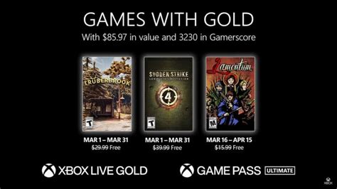 Xbox Games With Gold For March Presented Gamereactor
