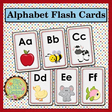 Printable Alphabet Flash Cards By Flipchickdesigns On Etsy