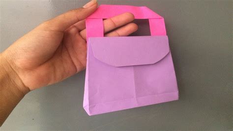 How To Make A Beautiful Purse Origami Beautiful Ladies Purse Youtube