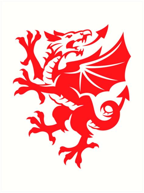 Welsh Dragon Stencil