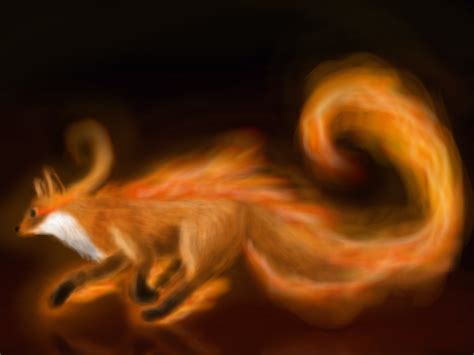 Flaming Fox By Chanceyb On Deviantart