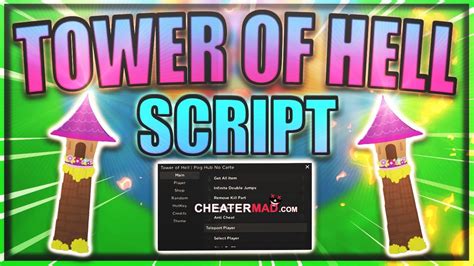 Tower Of Hell Script Gui Godmode Instant Win Tween Tp Win And More