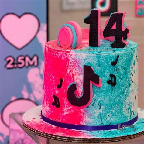 The easiest way to nail a tik tok birthday cake is by just simply using the black, blue, pink colors and throw on the logo. Pin on Bday party kids
