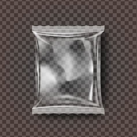 Plástico Snack Empaquetado Vector Transparente Almohada Bolsa Envoltura