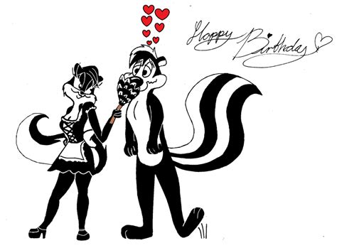 Fortunately for you, i am not most men!' and 'where are you, my little object of art? ah my most favorite couple! Pepe le pew and Penelope pussycat! so cute! so very cute! & enjoy ...