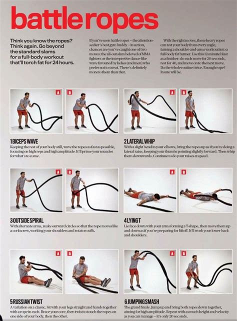 Battle Ropes Exercises Battle Rope Workout Workout Exercise