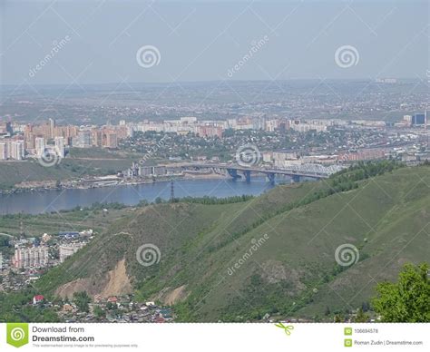 The Trip To Russia Siberia Krasnoyarsk Summer Stock Photo Image