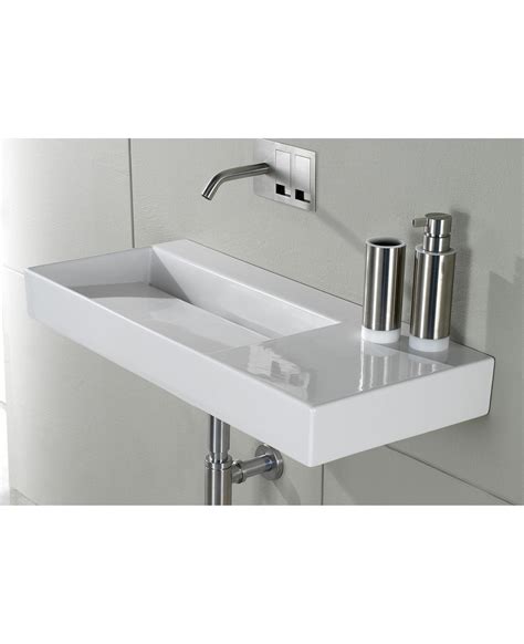Astonian Puro 80cm No Taphole Wall Basin Bathroom Design Washbasin