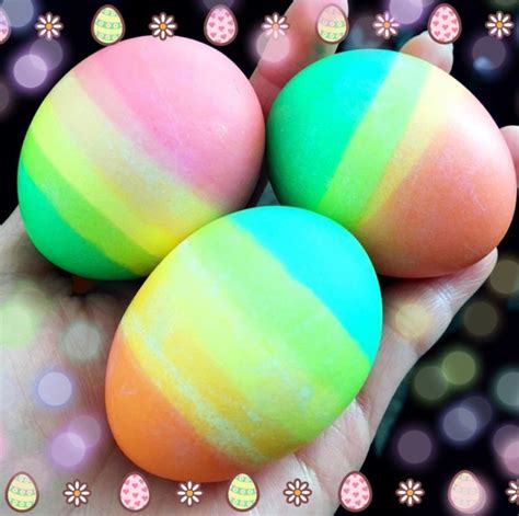 Rainbow Dipped Easter Eggs Crafty Morning