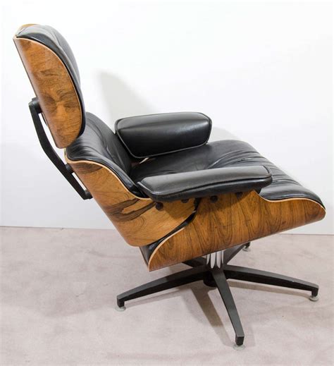 The eames lounge chair and ottoman are furnishings made of molded plywood and leather, designed by charles and ray eames for the herman miller furniture company. Midcentury Eames Style Lounge Chair and Ottoman at 1stdibs