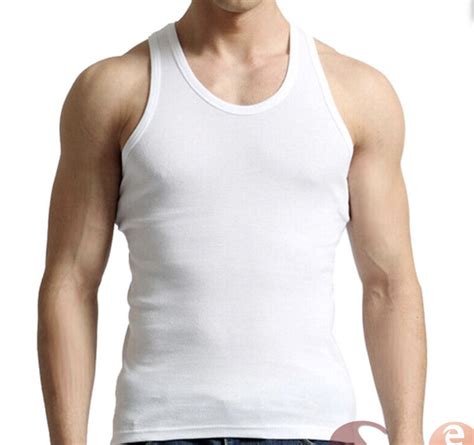 3 Packs Mens 100 Cotton Tank Top A Shirt Wife Beater Undershirt Ribbed Tank Top Ebay