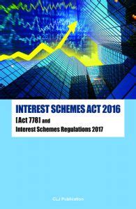 Besides that, this part explain the saving and exemption of the act. INTEREST SCHEMES ACT 2016 Act 778 and Interest Schemes ...