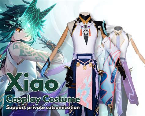 Xiao Genshin Impact Cosplay Costume Custom Size Genshin Etsy