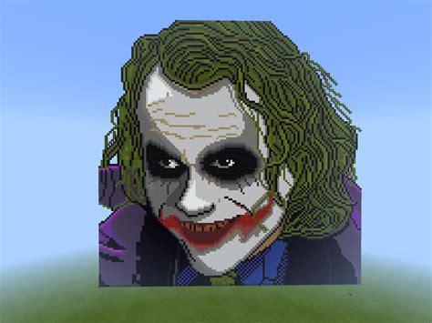 Dark Knight Joker Pixel Art Tutorial By Felix Guaman Rminecraft