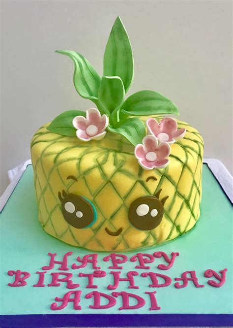 Kawaii Pineapple Cake | Queenbeebaker.net | Pineapple cake, Kawaii pineapple, Pineapple birthday